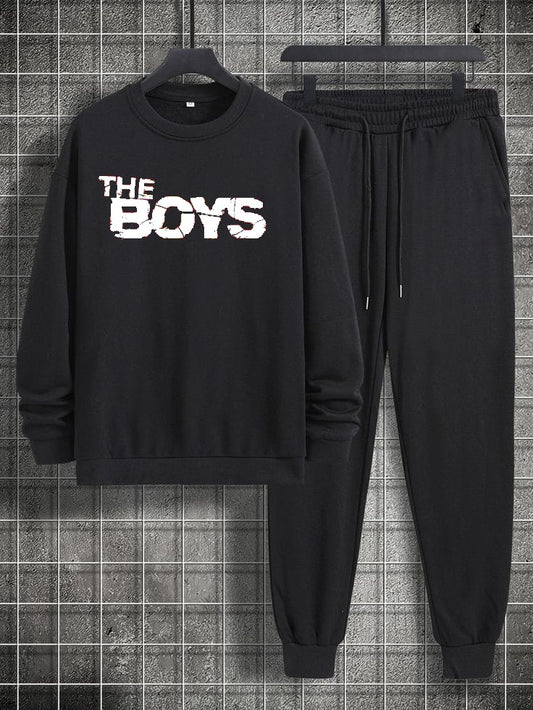 Black Beautiful Track suit || With White The Boys 👬 Printing.